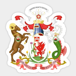 Cardiff Coat of Arms Sticker